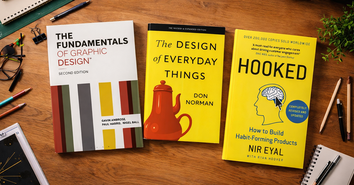 UI/UX Design Bookshelf